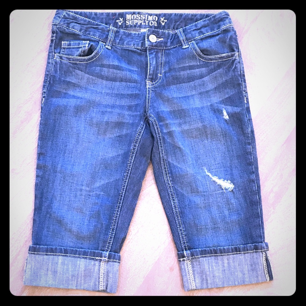 Bermuda jean shorts